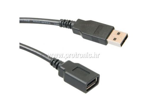 USB 2.0 A-A produžni kabel, 2M, AM - AF RETAIL