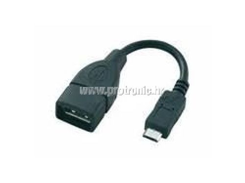 USB A-B Micro kabel 10CM,A Female-Micro 5pin Male RETAIL