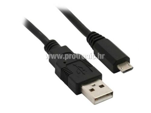 USB A-B Micro kabel 1M,A Male-Micro 5pin Male RETAIL