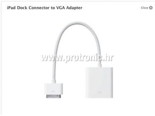 Apple iPad Dock Connector to VGA Adapter