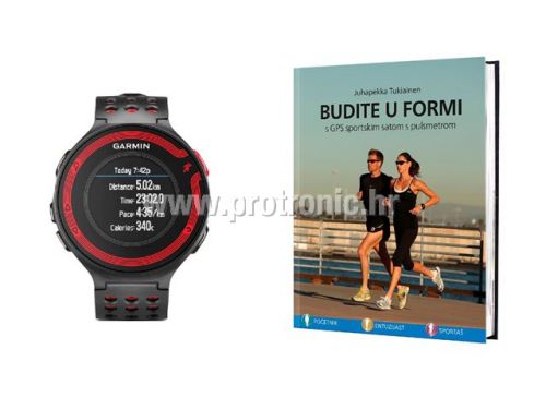 Garmin Forerunner 220 HRM crno/crveni + poklon knjiga