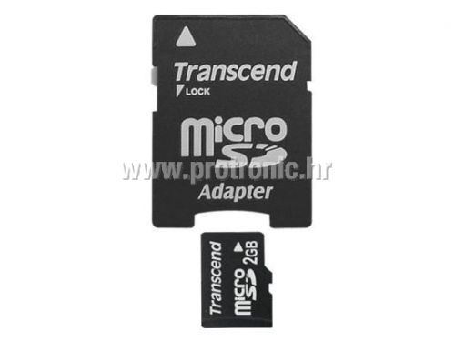 Memorijska kartica Transcend SD MICRO 2GB + SD adapter