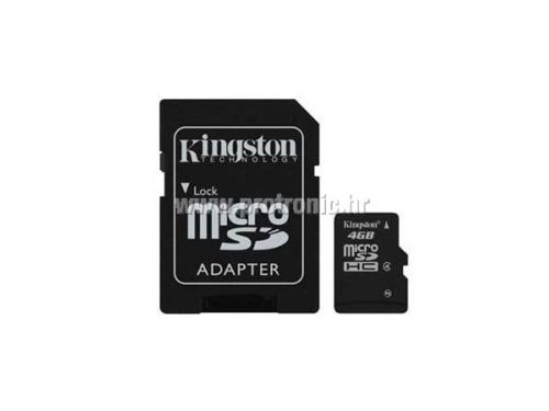 Memorijska kartica Kingston SD MICRO 4GB HC Class 4 + SD adapter