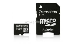 Memorijska kartica Transcend SD Micro 8GB HC Class 4 + SD adapter