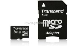 Memorijska kartica Transcend SD MICRO 8GB HC Class 10 + SD adapter