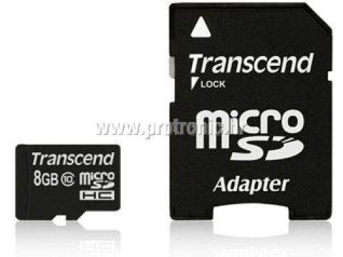 Memorijska kartica Transcend SD MICRO 8GB HC Class 10 + SD adapter