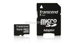 Memorijska kartica Transcend SD MICRO 16GB HC Class 10 + SD adapter