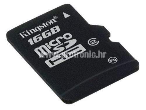 Memorijska kartica Kingston SD MICRO 16GB HC Class 4 + SD adapter