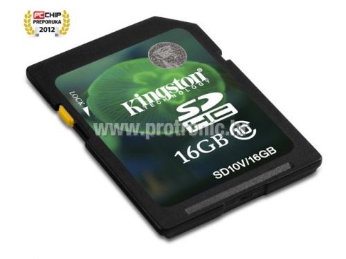 Memorijska kartica Kingston SD 16GB HC Class10, SD10V/16GB