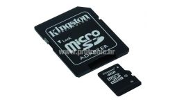 Memorijska kartica Kingston SD MICRO 4GB HC Class 10 + SD adapter