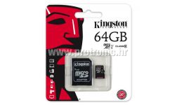 Memorijska kartica Kingston SD MICRO 64GB HC Class 10 + SD adapter