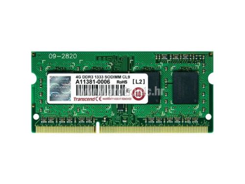 Transcend DDR3 4GB 1333MHz, JM1333KSH-4G