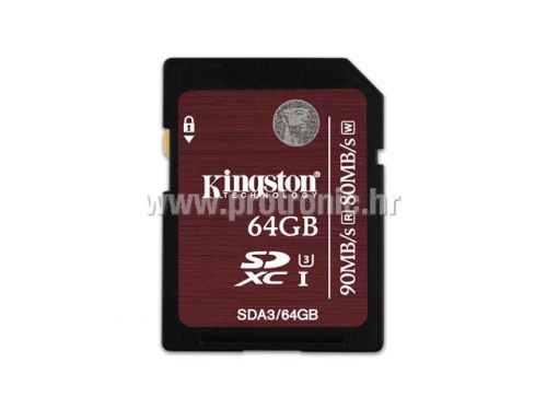 Memorijska kartica Kingston SD 64GB UHS-I Speed Class 3