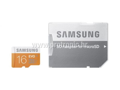 Memorijska kartica Samsung SD micro 16GB EVO Adapter up to 48MB/S