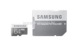 Memorijska kartica Samsung SD micro 64GB PRO Adapter up to 90MB/S