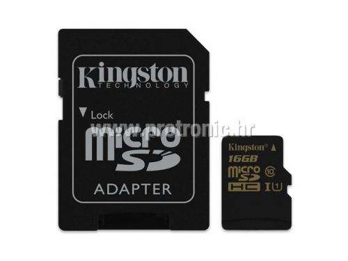 Memorijska kartica Kingston SD MICRO 16GB HC Class 10 UHS