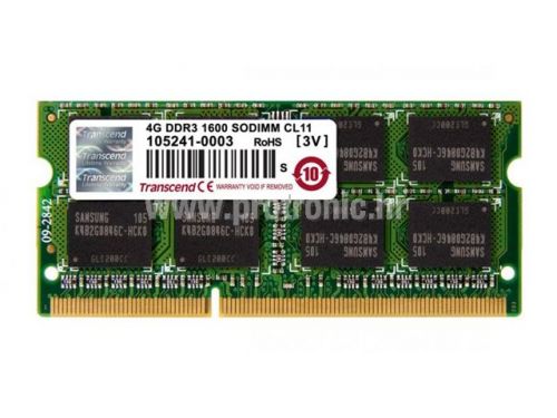 Memorija za prijenosna računala Transcend DDR3 4GB 1600MHz