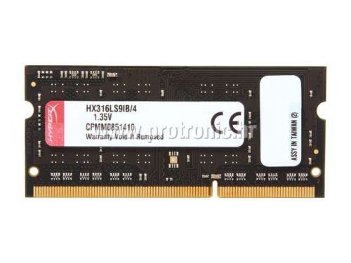 Memorija za prijenosna računala DDR3L 4GB 1600MHz HyperX Impact