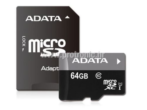 Memorijska kartica Adata SD MICRO 64GB HC Class10 UHS