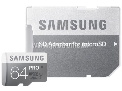 Memorijska kartica Samsung SD micro 64GB PRO Adapter up to 90MB/S