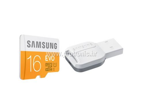 Memorijska kartica Samsung SD micro 16GB EVO + USB 2.0 reader