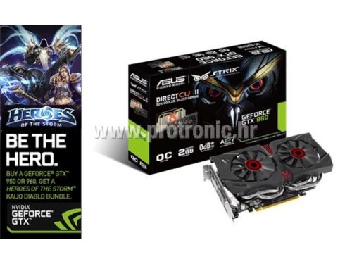 Grafička kartica STRIX-GTX960-DC2OC-2GD5 + HEROES OF THE STORM