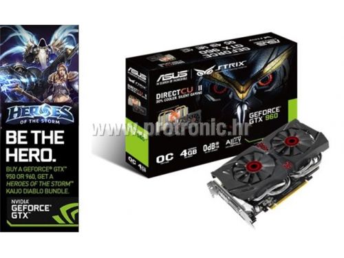 Grafička kartica STRIX-GTX960-DC2OC-4GD5 + HEROES OF THE STORM