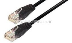 WIRETECH UTP CAT5e kabel 2m, Crni, RJ45-RJ45